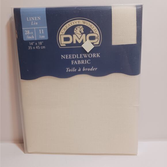 DMC Needlework Fabric 28ct Linen 14x18 inch DMC B5200 NEW - Picture 1 of 4